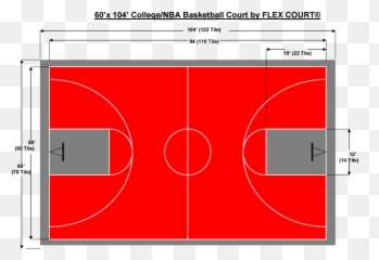 Flex Court Offers Courts For A Wide Range Sports And In - Nba Basketball Court Range png