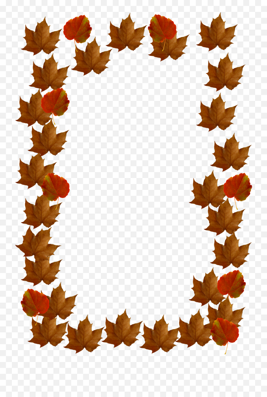 Fall Leaves Clip Art - Decorative Png,Fall Border Png