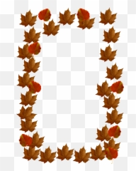 Fall Leaves Clip Art - Decorative png