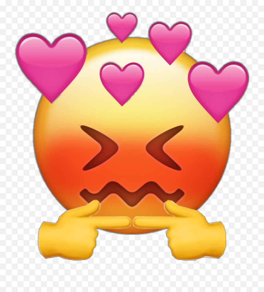 Shy Blush Blushing Popular Hearts Sticker By Str Png Emoji