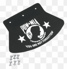 Drag Specialties Black Rubber Pow Mia - Pow Mia Png,Pow Mia Logo
