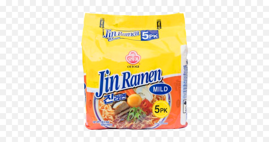 Jin Ramen Mild Flavor 423oz120g 5 Packs - Ottogi Jin Ramen Mild Png,Ramen Transparent