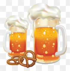 Beer Pretzels Foam Froth - Oktoberfest png