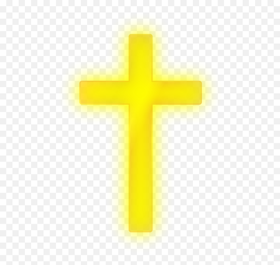 Glowing Cross Transparent Background - Yellow Cross Black Background Png,Glowing Transparent