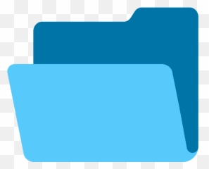 Open File Folder Emoji Clipart - Horizontal png