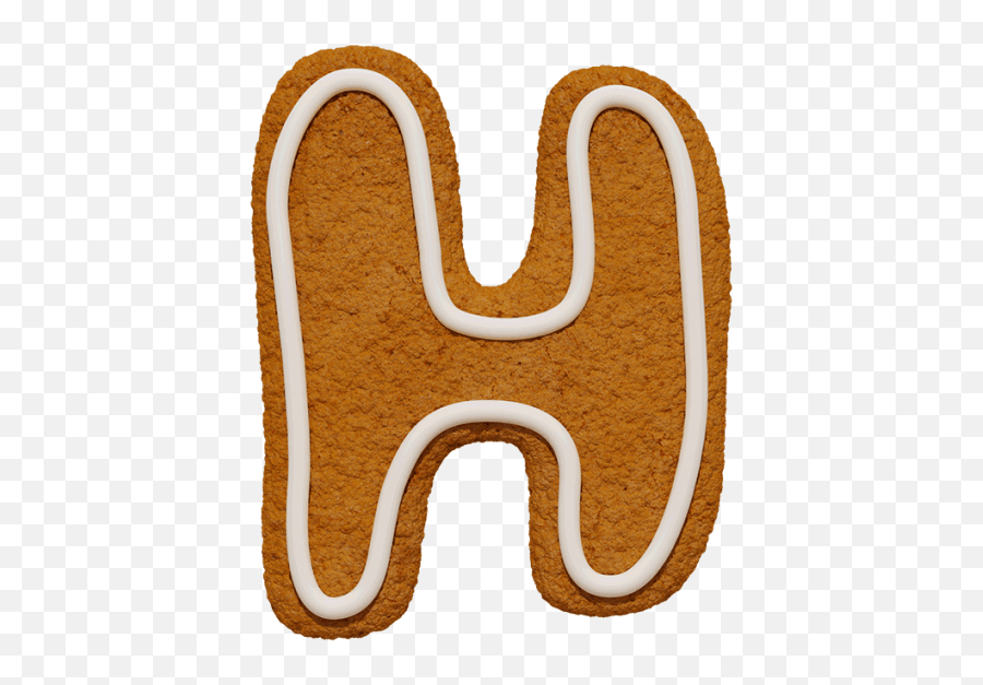 Buy Christmas Cookie Font To Bake - Ginger Bread Letter H Png,Christmas Cookie Png