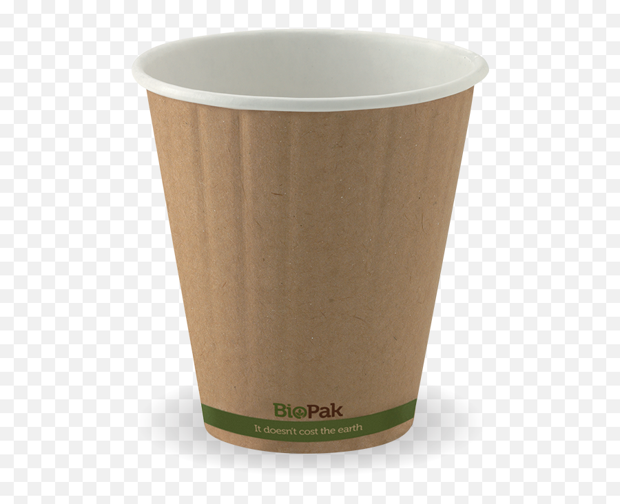 Biopak 8oz 90mm Double Wall Coffee Cups Kraft 1000ctn - Biodegradable Cups Biopak Png,Double Cup Png
