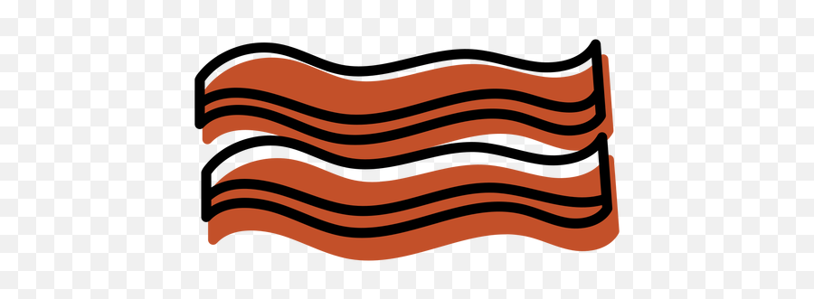 Red Bacon Icon Flat Ad - Horizontal Png,Bacon Icon