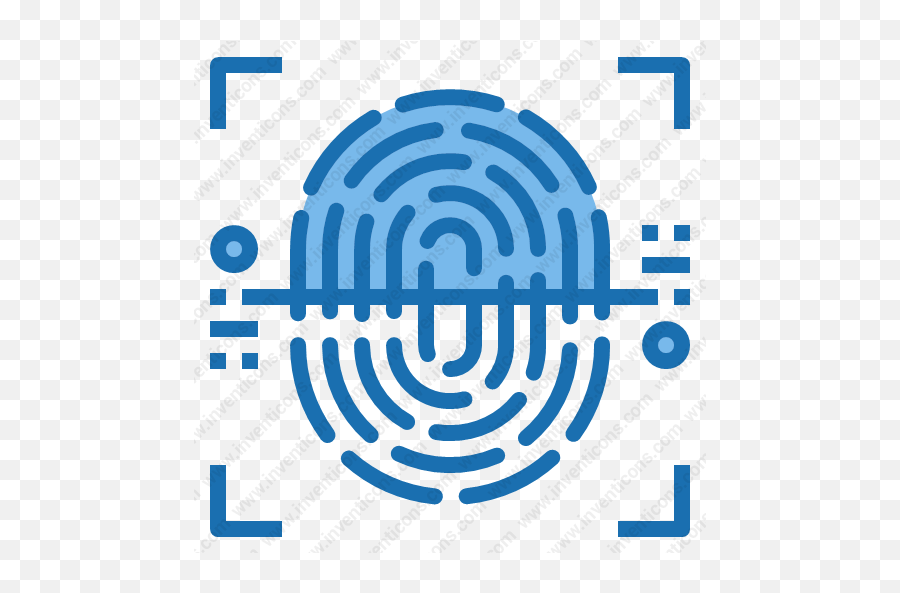 Download Fingerprint Scan Vector Icon Inventicons - Icono Reconocimiento De Retina Png,Fingerprint Icon Pack