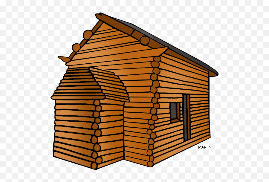 Clip Art Log Cabin Vector Graphics Image - Cabin Clipart Png Transparent Log Cabin Clipart,Shack Png