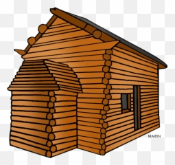 Clip Art Log Cabin Vector Graphics Image - Cabin Clipart Png Transparent Log Cabin Clipart,Shack Png