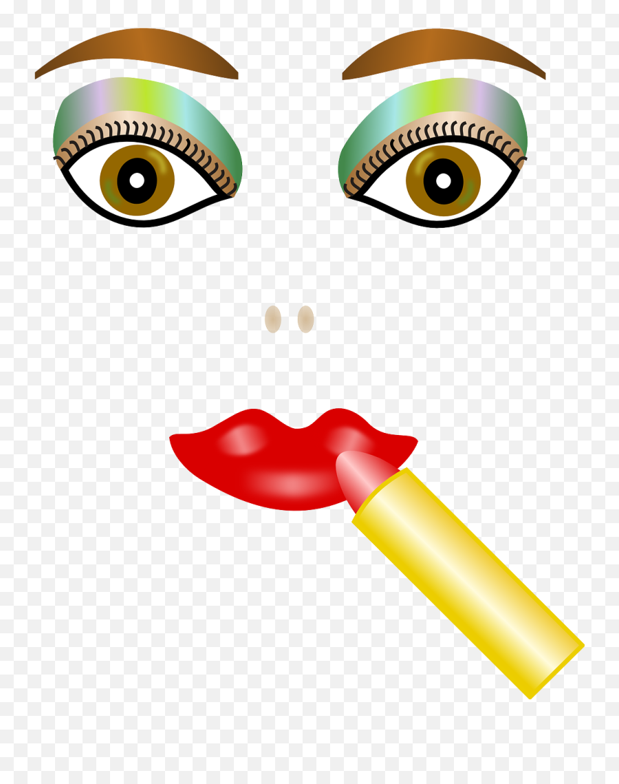 Face Lipstick Cosmetics - Free Vector Graphic On Pixabay Gambar Kartun Transparan Png,Cosmetics Icon Vector