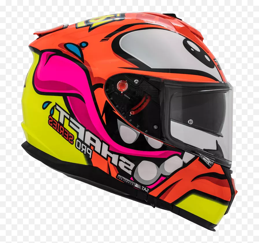 Shaft Pro 610 Animatto Neon Orange Helmet - Motogear Performance Motorcycle Helmet Png,Icon Mainframe Helmet