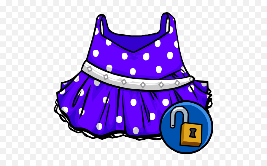 Download Purple Polka - Dot Dress Icon Club Penguin Purple Girly Png,Dress Icon