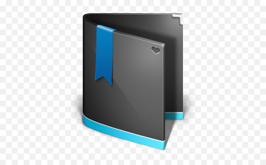 Favorites Folder Black Icon - Antares Icons Softiconscom Folder Icon Black Blue Png,Black Folder Icon
