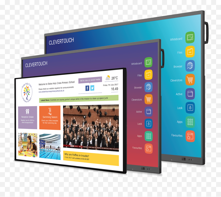 Clevertouch Technologies Interactive Screens Smart - Technology Applications Png,Clary Icon Smart Board