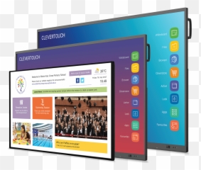 Clevertouch Technologies Interactive Screens Smart - Technology Applications png