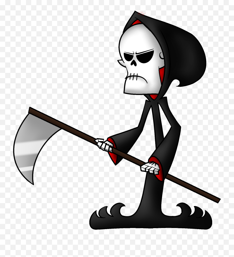 Grim Reaper Clipart Minimalist - Transparent Cartoon Grim Transparent Background Grim Reaper Clipart Png,Grim Reaper Transparent