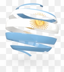 Round 3d Icon Illustration Of Flag Argentina Png