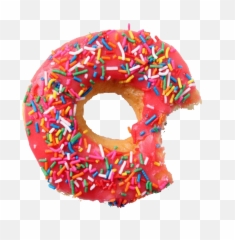 Doughnut Transparent Rainbow Sprinkle - Donuts With Transparent Background Png,Donuts Transparent