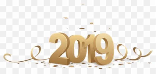 Happy New Year 2019 127881 - Calligraphy png