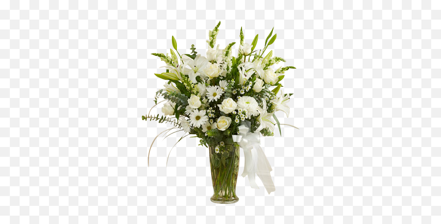Beautiful White Vase Arrangement Scent U0026 Violet Flowers - Beautiful Vase Of Flowers Png,White Flowers Png