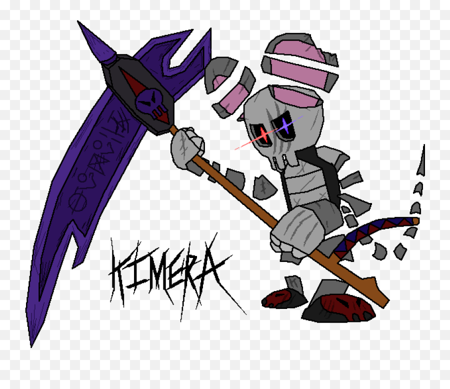 Grim Reaper Scythe Png - Kimera Cartoon 5318504 Vippng Cartoon,Grim Reaper Transparent Background