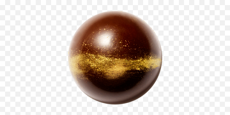 Creative Gold Metallic Powder Mona Lisa - Chocolate Color Gradient Sphere Png,Gold Globe Png