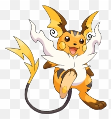 Pokemon 10026 Shiny Mega Raichu Pokedex - Raichu De Alola Shiny Png,Raichu Png