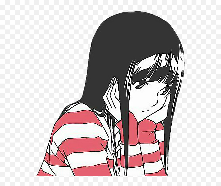 Download Aesthetic Aesthetictumblr Sad - Anime Art Aesthetic Sad Png,Sad Girl Png