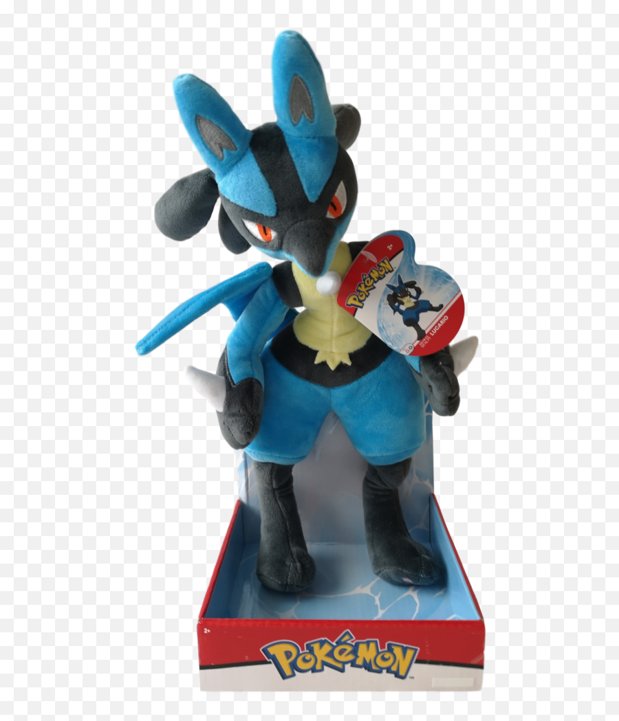 Official Pokemon 12 Lucario Plush - Figurine Png,Lucario Png