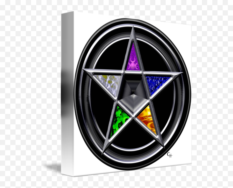 Pewter Elements Pentacle By Cat High - Five Smoke Elemental Pentagram Png,Pentacle Transparent