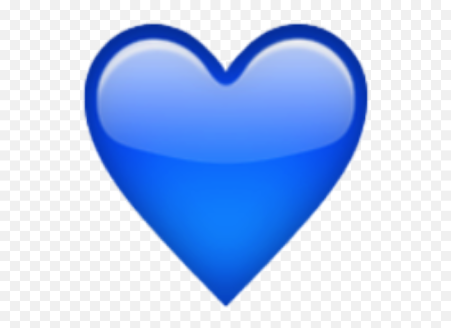 Emoji Heart Sticker Love Emoticon - Blue Heart Emoji Png,Emoji Hearts Transparent