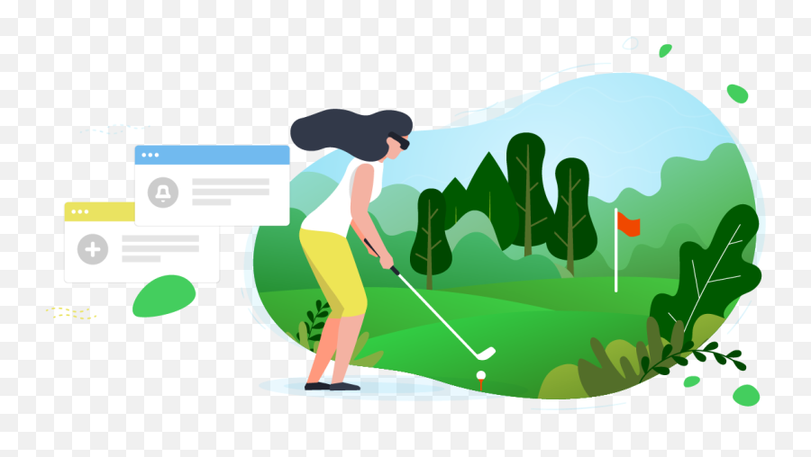 How Golf Simulators Generate More Revenue With Online - Illustration Png,Golfer Transparent