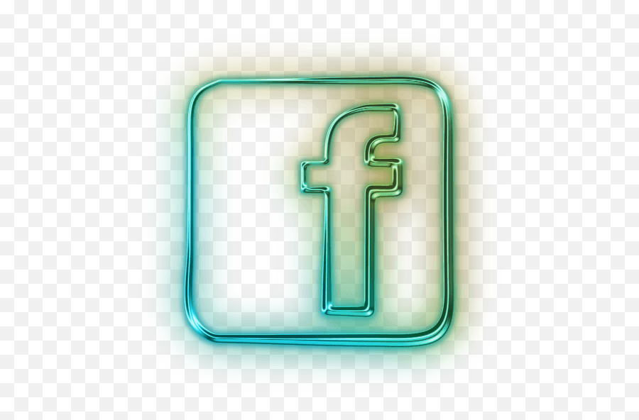 Download Free Png Glowing Green Neon Icon Social Media Logos - Facebook Png For Picsart,Facebook Logo.png
