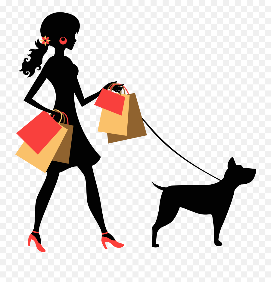Dog Euclidean Vector Silhouette Photography Bag - Vector Silhouette Woman Walking Dog Png,Dog Silhouette Png