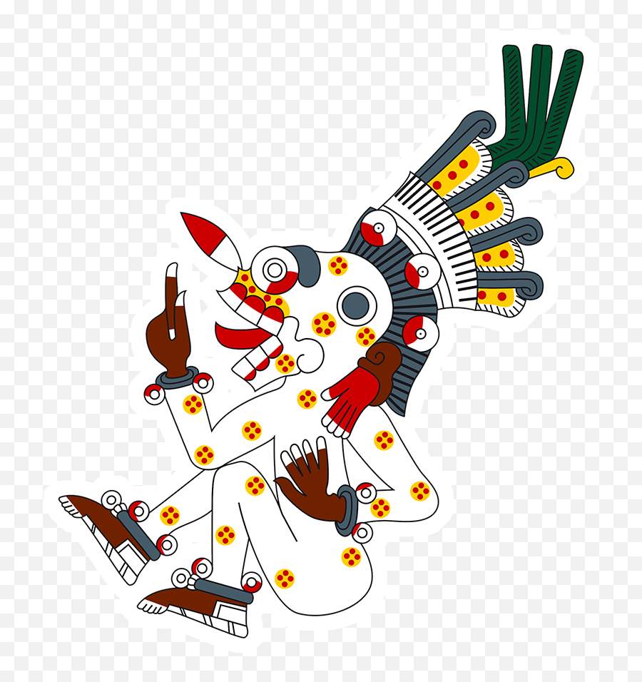 Download Merchant Drawing Aztec Png Black And White - Aztec God Mictlantecuhtli,Death Transparent