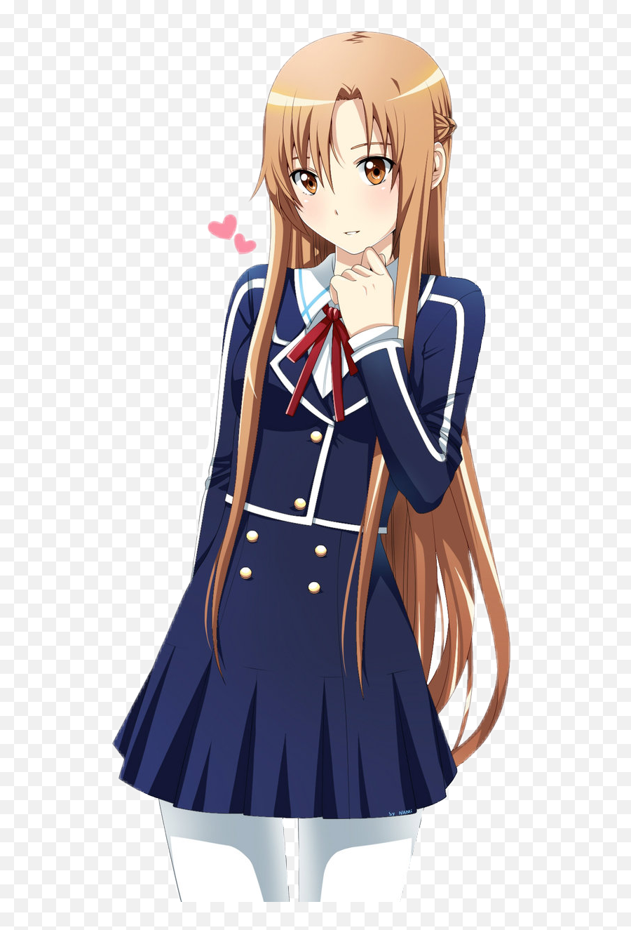 Anime Asuna Yuuki - Sticker By Cabello Vee Asuna Uniform Png,Asuna Transparent