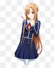 Anime Asuna Yuuki - Sticker By Cabello Vee Asuna Uniform Png,Asuna Transparent