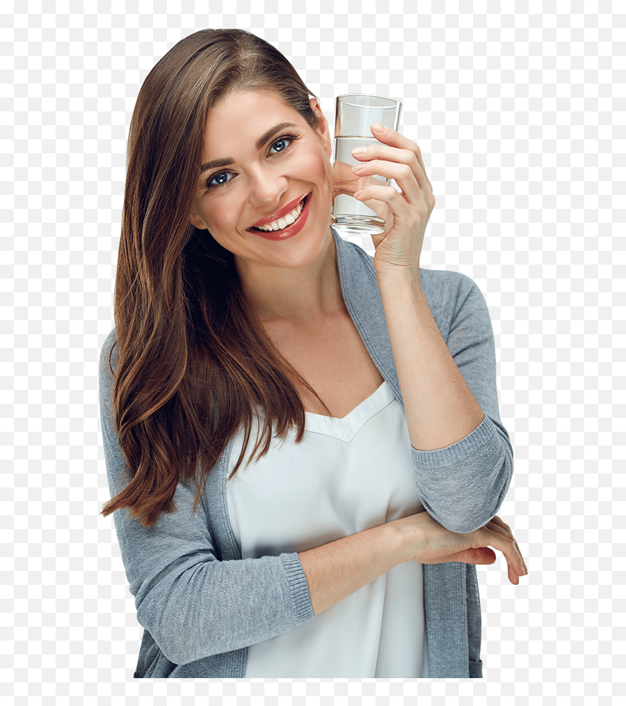 Download Hd Bottled Water Flushes Out - Lady Drinking Water Png,Glass Of Water Transparent