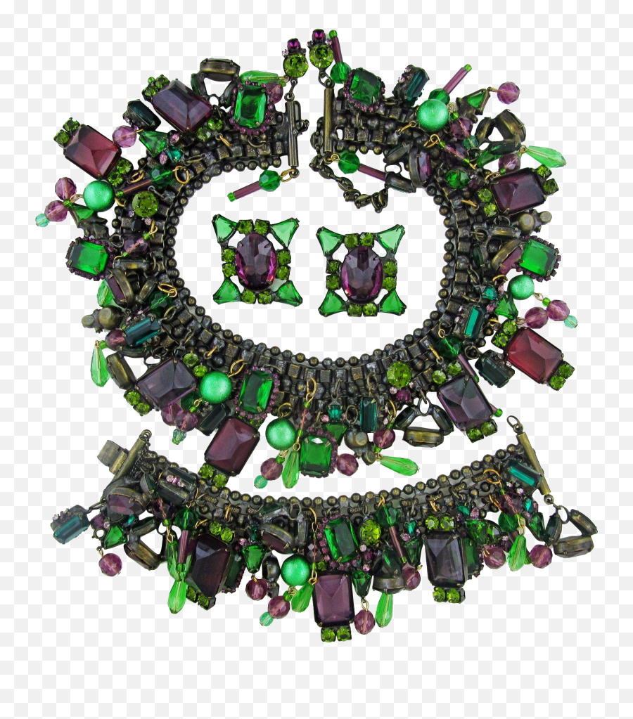 Gras Png - Vintage David Mandel Mardi Gras Colors Super Huge Corundum,Mardi Gras Png