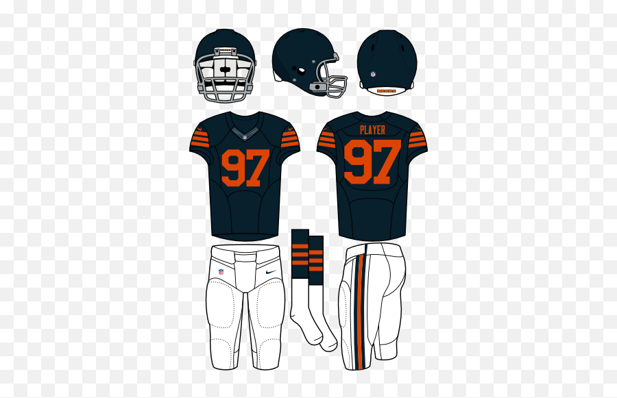 Chicago Bears - Seattle Seahawks Home Uniforms Png,Chicago Bears Png