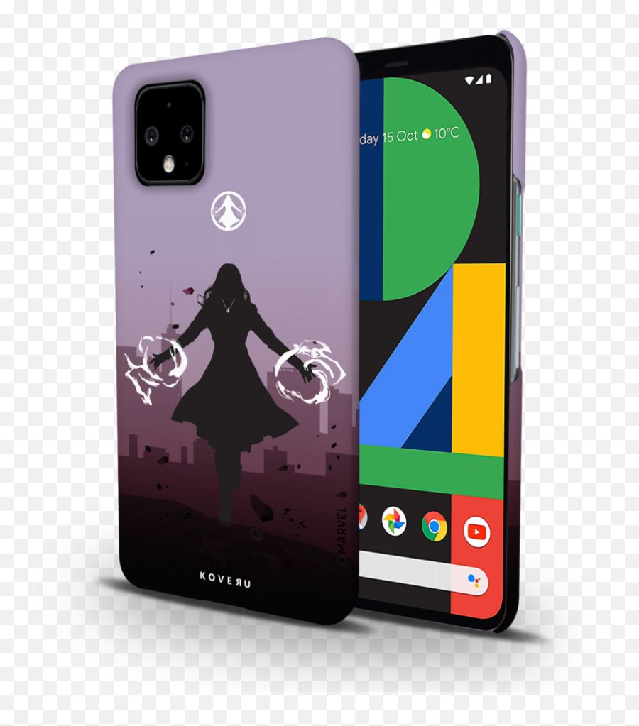 Scarlet Witch Cover Case For Google - Neon Green Google Pixel Png,Scarlet Witch Logo