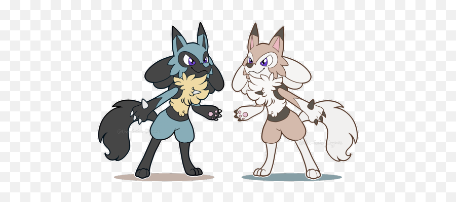 Lycanroc And Lucario Transparent Png - Pokemon Fusion Lucario And Umbreon,Lucario Transparent