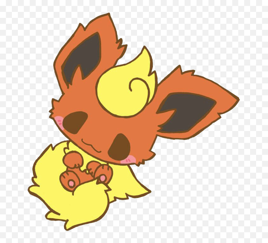 Flareon Pokemon Sticker - Fictional Character Png,Flareon Transparent