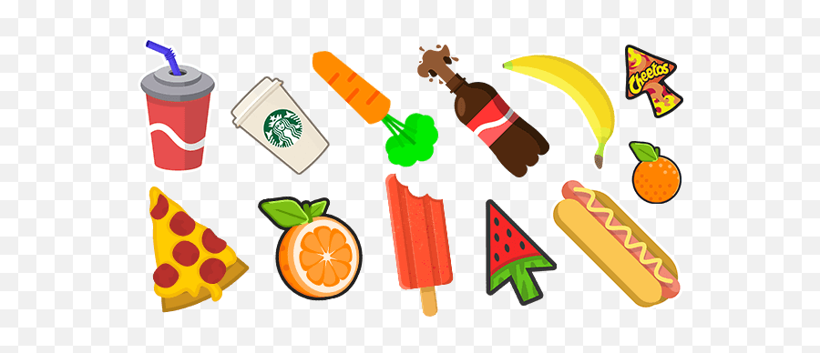 Food U0026 Drinks - Custom Cursor Browser Extension Clip Art Png,Mouse Cursors Png