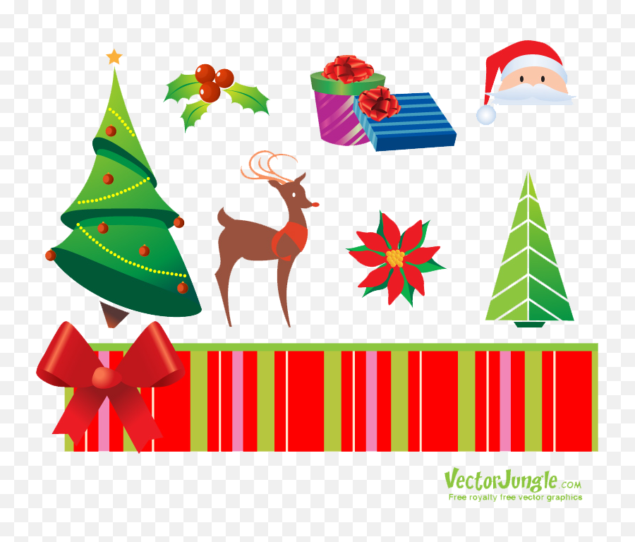 Download Hd Christmas Elements Png Free - Royalty Christmas Vectors Royalty Free,Christmas Vector Png