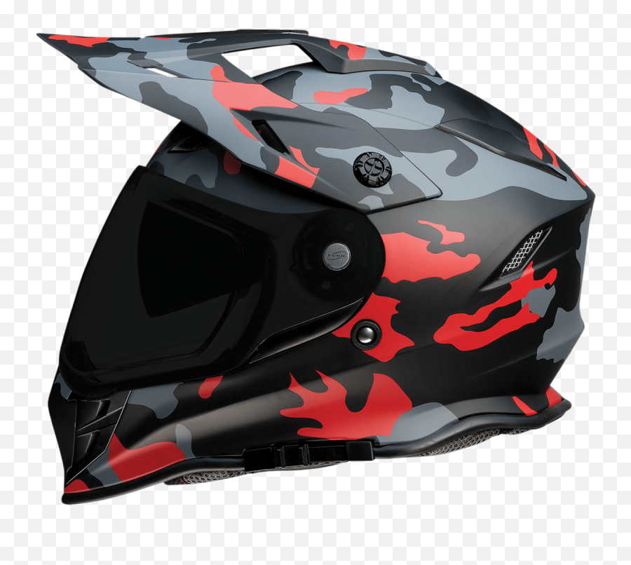 Z1r Range Helmet - Camo Red Large Motorcycle Helmet Png,Icon Mainframe Cheek Pads