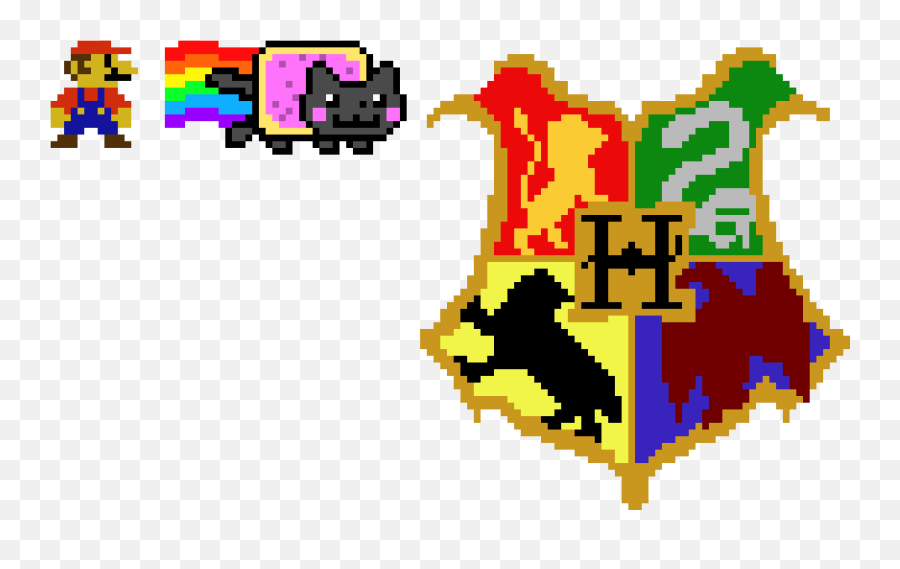 Pixel Art Gallery - Pixel Art Hogwarts Crest Png,Joey Graceffa Icon