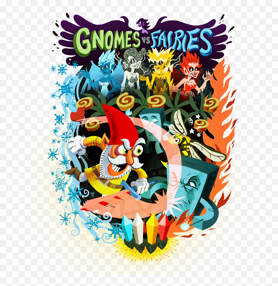 Gnomes Vs Fairies Windows Mac Linux Android Androidtab - Kickstarter Fairies Png,Dc Icon Vs Superman